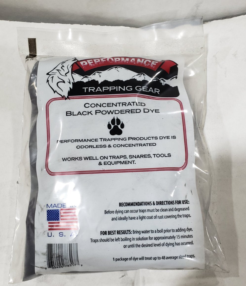 Concentrated Black Dye by Performance Trapping Gear – Trap Shack Company